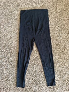 Women's High-Waist Black Maternity Leggings